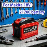 21700 PLUS for Makita Tool Power Battery, 15 Cells with Multiple Protections