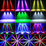U'King 4Pcs 300W Moving Head DJ Lights 7LEDs RGBW BEE'S EYE Beam Stage Lights DMX512 Control For KTV Bar Christmas Wedding Party