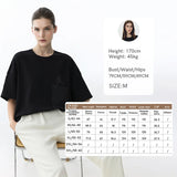 Amii Short Sleeve Tee 2026 Summer New Embroidered Round Neck Drop Shoulder Women's T-Shirt Casual Versatile Top Female 12652006