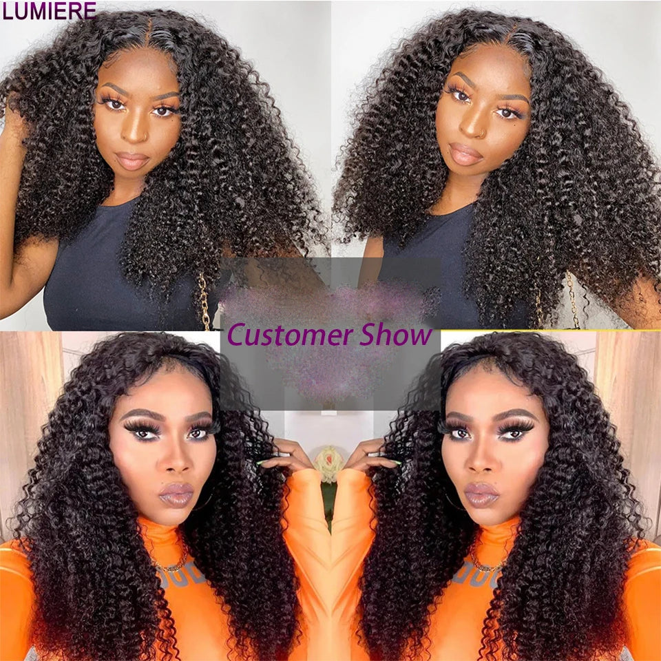 30 40” Kinky Curly Bundles Real Human Hair Brazilian Hair Weave Bundles 1/3/4 PCS Human Hair Bundles Virgin Raw Hair Extensions