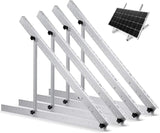 RVPOZWER 47in Adjustable Solar Panel Mount Bracket Heavy‑Duty Tilt Legs Stand 1/2/4 PCS for Roof RV Caravan Boat Off‑Grid Outdoor Solar Panel Installation