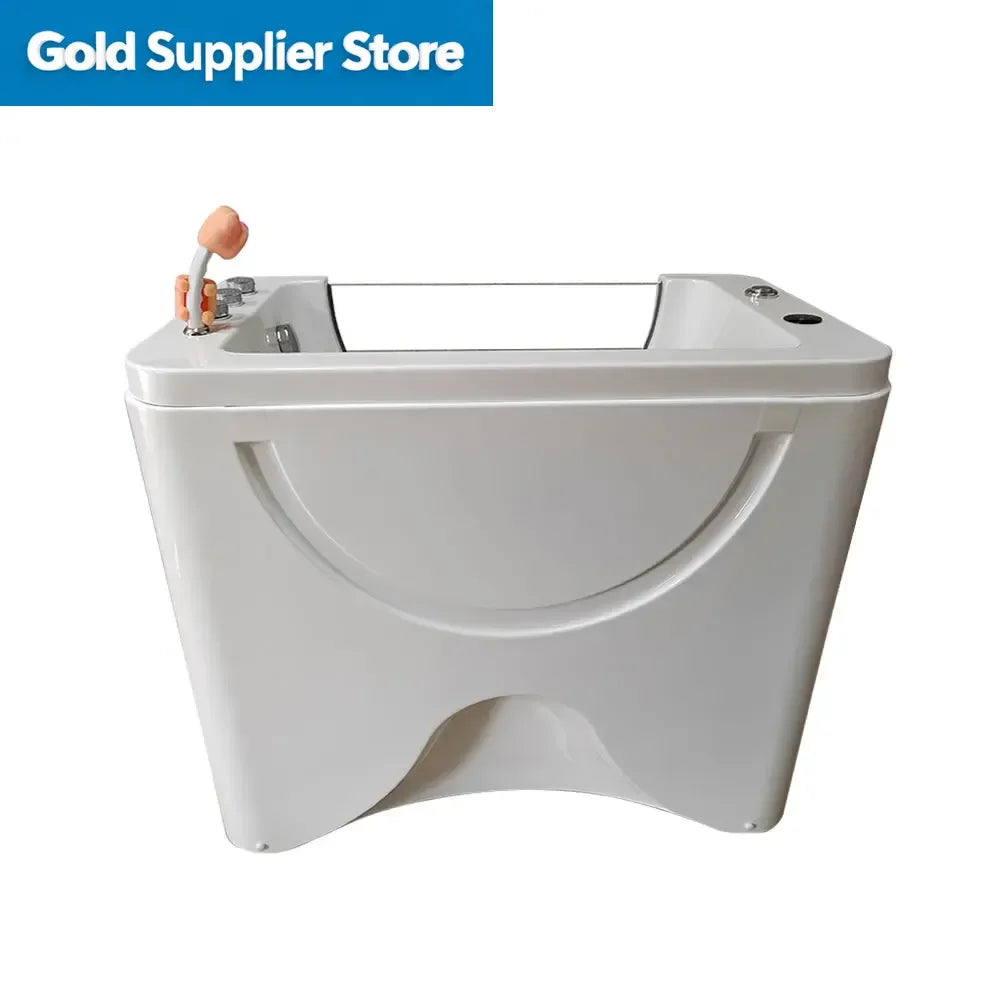 【Best-selling】Modern Design Ozone Professional Pet Dog Jacuzzier Freestanding Massage Pet Bathtub Wash Grooming LED Pet Spa Bath