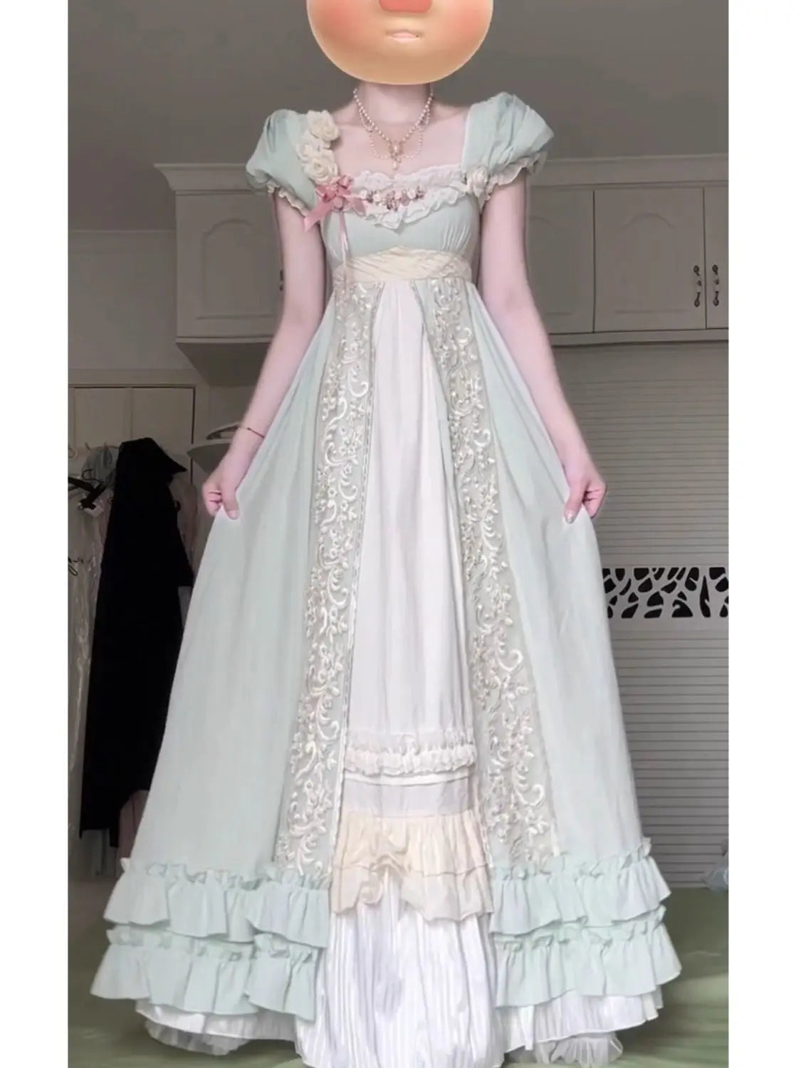 MAGOGO Green eco-style imperial lolita dress, Lolita princess dress