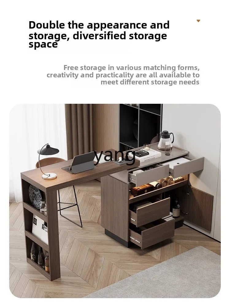 LH telescopic bar integrated cabinet Italian minimalist small apartment sofa side cabinet
