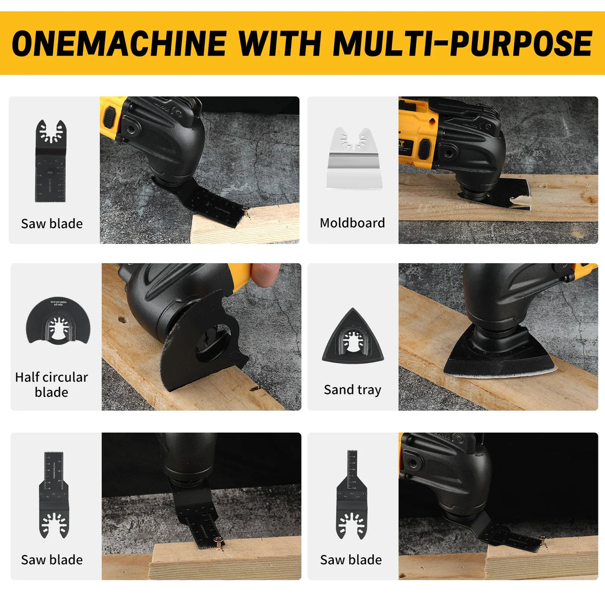 DEWALT Brushless Oscillating Multi-Tool Rechargeable Quick Blade Change for Sanding Trimming Grinding Cutting Jobs