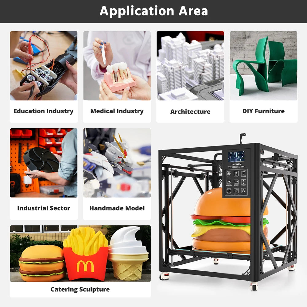 TRONXY VEHO 800 PRO 3D Printer Kits Huge Print Size 800*800*800mm Print Size 7-Inch Touch With Klipper firmware 3D Printer Kits