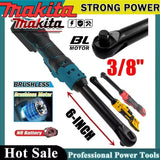 Makita Electric Ratchet Wrench 6-Inch 3/8' Extension Head Disassembly Nut 220Nm Cordless Drive Tool for  Milwaukee/Dewalt