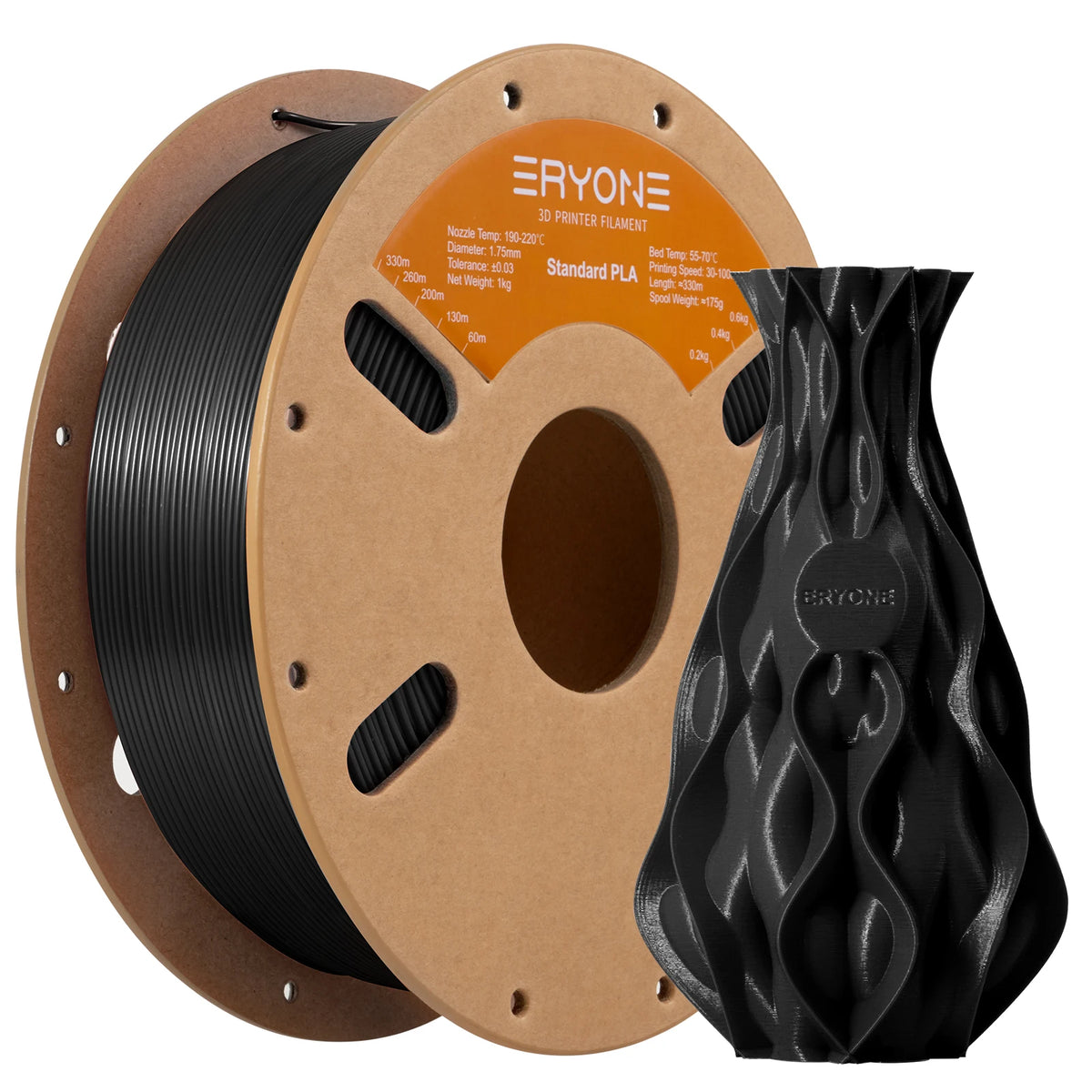 ERYONE Standard PLA Filament 1kg 1.75mm High Quality 3D PLA  Low Shrinkage Consumable For 3D Printer Fast Shipp