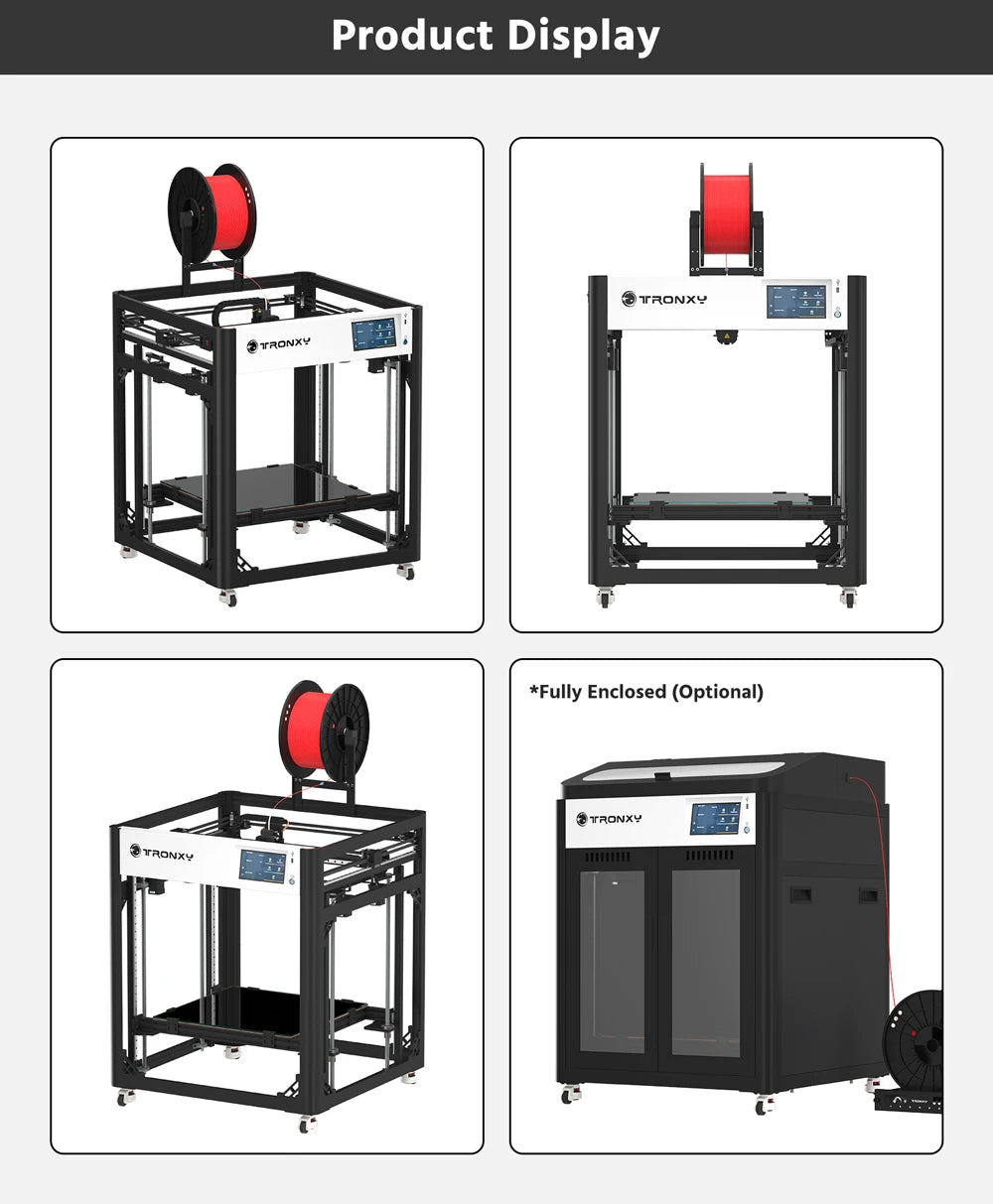 Tronxy VEHO 600 PRO V3 FDM 3D Printer Dual-axis guide Rail direct drive 3d Printer klipper firmware 600*600*600mm