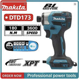 Battery 18V6.0AhMakita DTD173 Brushless Impact Driver Rechargeable Screwdriver Drills Cordless Power Tools 18V BL Motor Tools