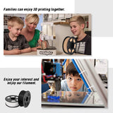 JAYO 3D Printer Filament  PETG PLA HSMPETG PLA PLUS 1.75mm 5Rolls 3D Printing Materials for 100% No Bubble &FDM 3D Pen DIY Gift