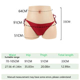 Lifelike Silicone Fake Butt Pants with Vagina Insert Crossdresser Hip Enhancer Realistic Texture for COSPLAY Drag Queen