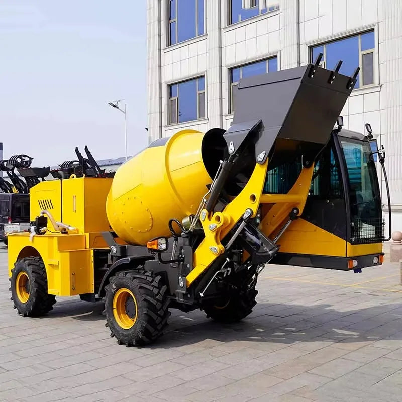 Automatic Feeding 3.5m3 5.6m3 6.6m3 Concrete Mixer Truck Self Loading Cement Mixing Machine