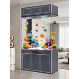 All-in-One AquariumScreen-style Entrance Cabinet Box Fish Tank Modern Integrated Vertical Design Rectangular Living Room Office