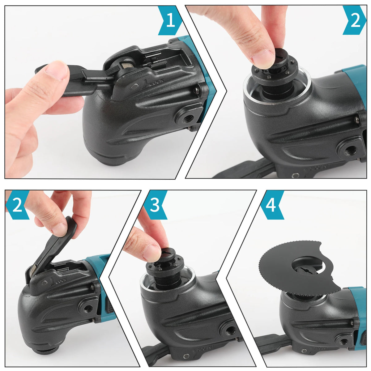 Makita 18V Cordless Oscillating Tool Brushless 6-Speed Quick Release Renovator for Home DIY Cutting Shoveling Work