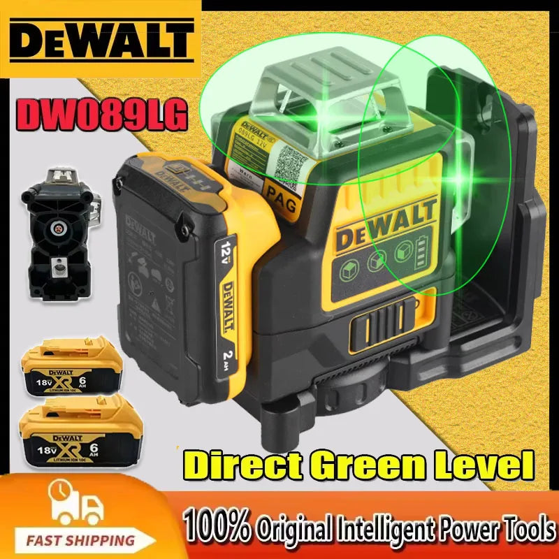Dewalt DW089LG 12V Lithium Battery 3 Sides*360 Degree Vertical