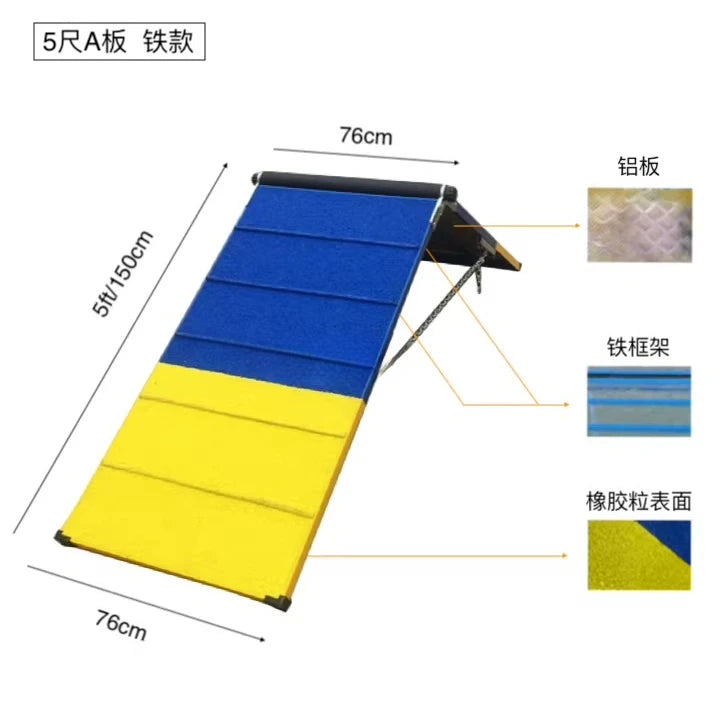 Steel Dog Agility Training Equipment FCI Dog Agility A-Frame Climbing Platform Training Ramp for Obedience and Exercise