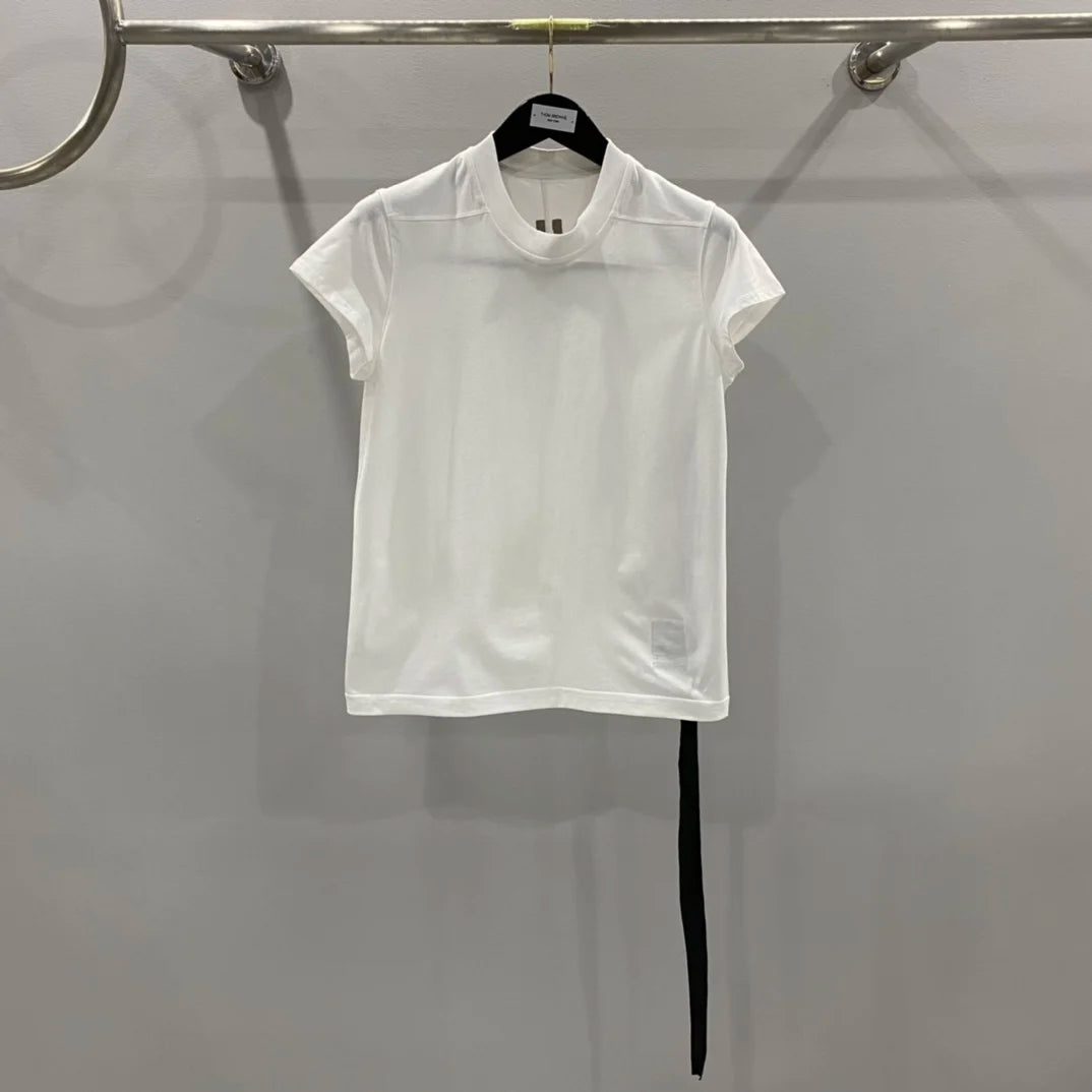 Owen Seak Women's Cotton Tee Slim Fit White Gothic Streetwear Luxury Design T Shirt Black Women Shirts