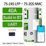 JBD BMS 7S-24S Built-in Bluetooth Smart BMS 8S 24V 10S 36V 16S 48V 60V 20S 24S 72V 40A 50A 60A 80A LFP NMC Bms For Electric Bike