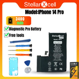 StellarXcell Diagnostic Battery No Unknown Parts No Pop Up Message for iPhone 12mini 13Pro Max 14Plus 15Pro Max With Free Tools