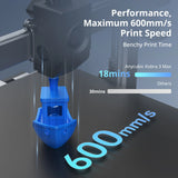3D Printer ANYCUBIC Kobra 3 Max Maximum 600mm/s Print Speed With Large Format 500*420*420mm FDM Automatic Leveling
