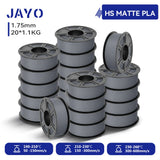 JAYO 20 Rolls 3D PLA Matte/High Speed PLA matte Printer Filament 1.75mm Neatly Wound PLA with Matte Finish Print for 3D Printer