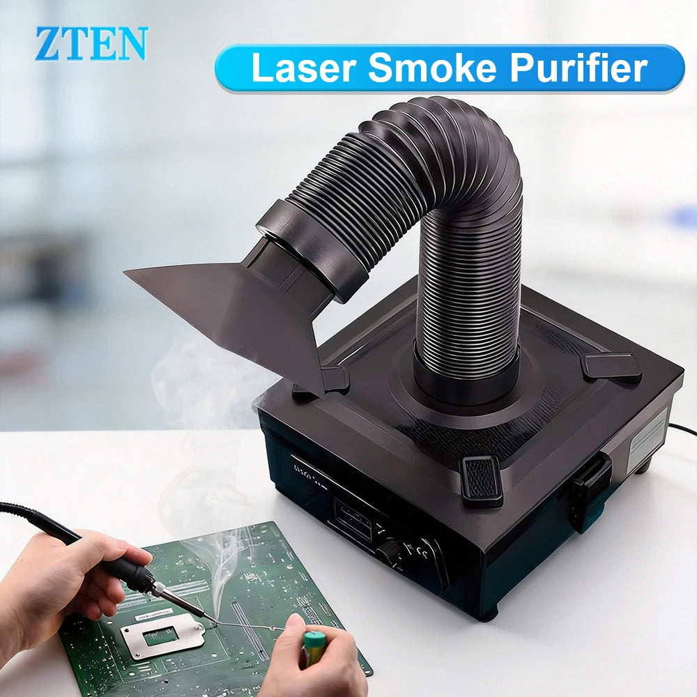 3-layer Filter Solder Smoke Purifier Desktop Smoke Fume Extractor for Solder Laser Marking Purification Smoking Air Purifier