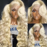 220% Density Human Hair Wigs Blonde 613 Lace Front Wigs 13x4 Body Wave
