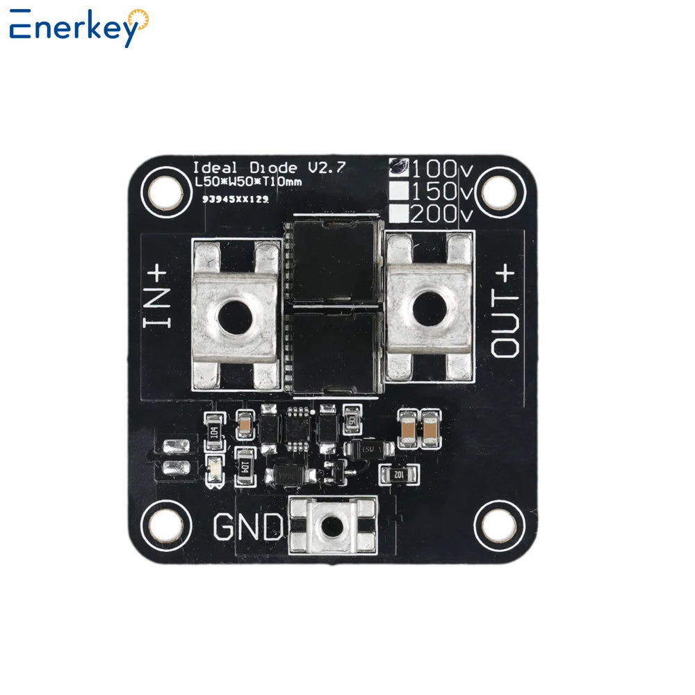 Enerkey Ideal Diode 100V 50A 0.75mΩ Sufficient Current Photovoltaic Solar Base Station Industrial Control Redundancy Switching