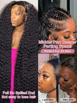 Kinky Curly 13x4 Lace Front Human Hair Wigs For Women Indian Deep Curly Lace Frontal Wig Wet And Wavy Closure Wigs 200% Density