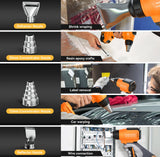 Cordless Electric Heat Gun For Makita For DEWALT 18V Battery Hot Air Gun With Nozzles Portable Power Tool For Shrink Wraping