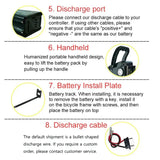 SilverFish 48V/36V 12Ah/15Ah lithium battery. Built in BMS. Suitable for various modified vehicles.