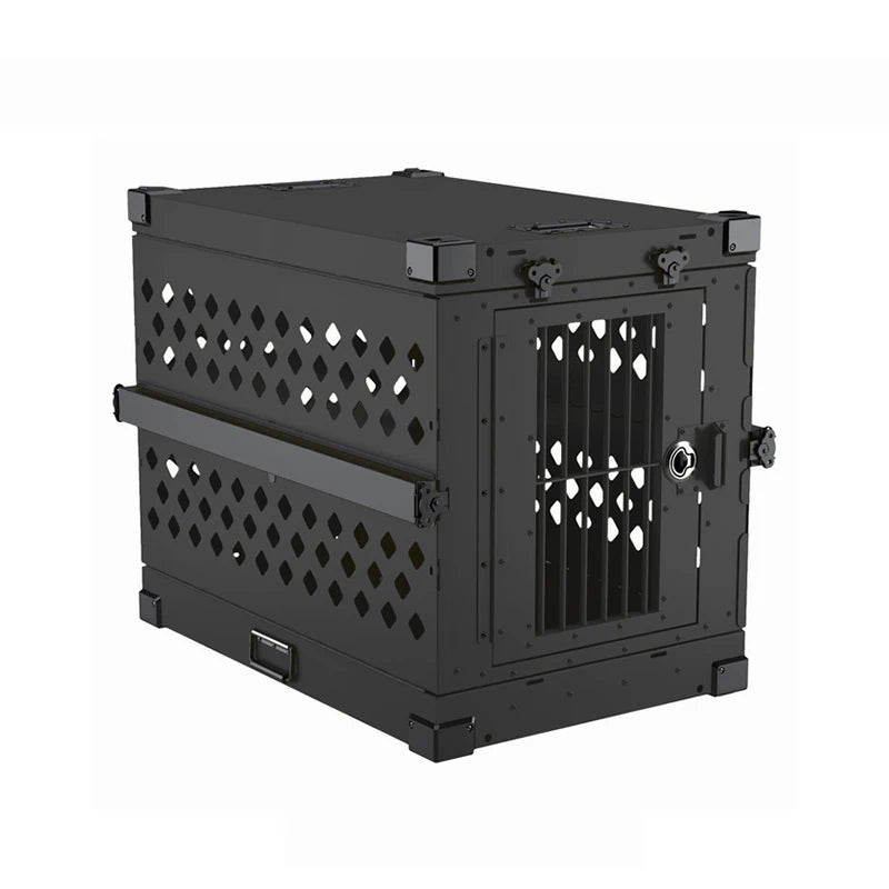 Customizable Kennel Crate Quality Assurance Aluminum Heavy-duty Folding Pet Cage Stackable Commercial Dog
