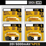 100% Original 20V 5.0Ah MAX Battery Power Tool Replacement for DeWalt DCB184 DCB181 DCB182 DCB200 20V 5A 6A 18Volt 20v Battery.