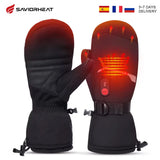 Waterproof Snowboard Cycling Motorcycle Bicycle Skiing Winter Gloves Crab Finger Style Heating Hand Warm Electric Thermal Gloves