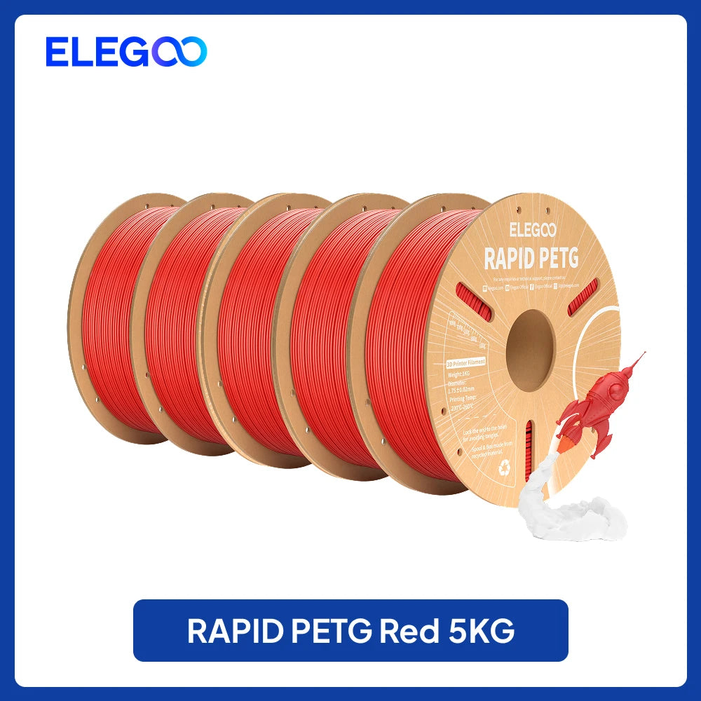 ELEGOO 4KG/5KG/10KG 1.75mm Rapid PETG Filament