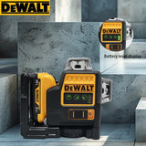 Dewalt DW089LG 3 Sides*360 Degree Vertical 12 Lines Laser Level Horizontal Green Light Level Meter Outdoor 12V Lithium Battery