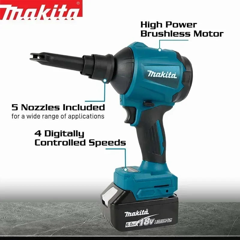 Makita power tools, Makita 18v tools DAS180 high-power air dust removal gun, power tool dust blowing
