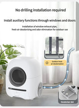 Wholesale Automatic Cat Box Self Cleaning with APP Control Cleaning Toilet Box Equipment Splash-Proof Plastic
