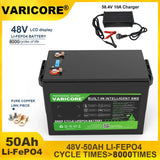VariCore 48V/58.4V 50Ah LiFePO4 Battery 16 Strings Lithium Iron Phosphate High Power Alternator Solar Energy Golf Cart Yacht