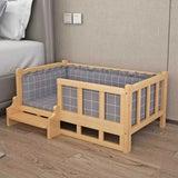 Solid Wood Dog House Dog Bed Smooth Polished Teddy Dog House Golden Retriever Detachable Pet Bed Solid Wood Cat Bed