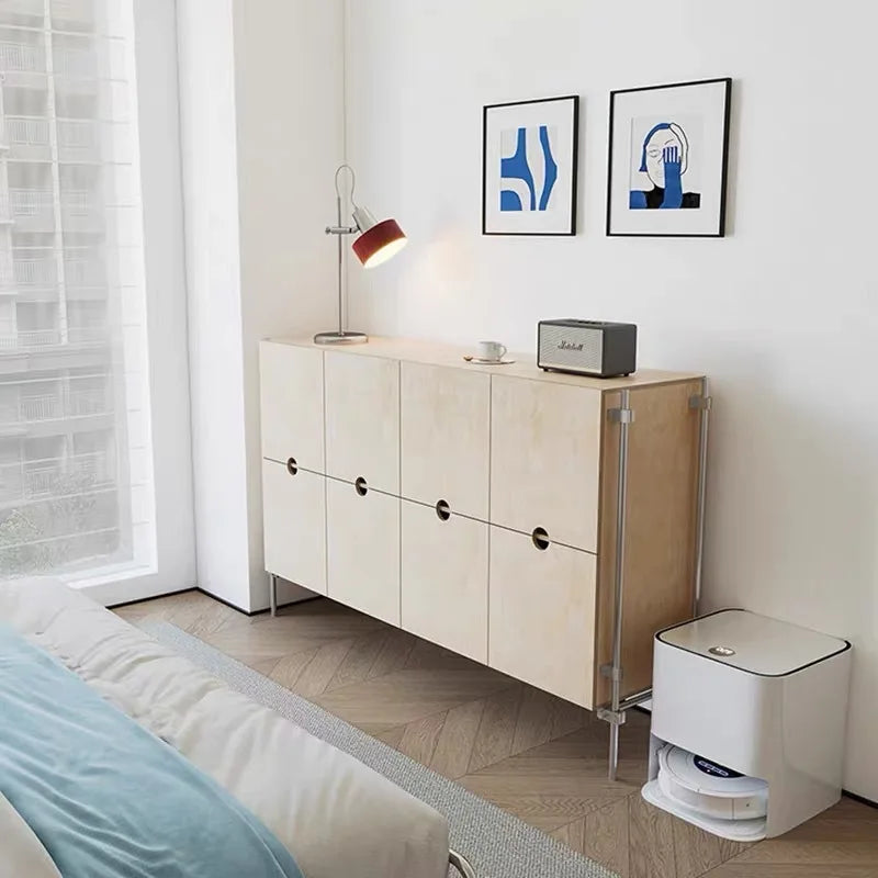 Birch marine board sideboard, industrial style dining room living room storage cabinet drawer living room multi-layer wall stora