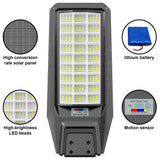 Ship from Local Warehouse, 1-Pack 8000W Outdoor Waterproof Solar Light, Motion Sensor & Remote Control, Timer & Constant Bright Mode, Dusk-to-Dawn Auto On/Off, IP65 Waterproof, Easy Installation, Ideal for Yard and Parking Lot