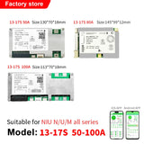 For Super Soco TC/TS/TC Max/CU/DU Smart Bluetooth 13-25S Lifepo4 Li-ion LTO Battery Protection Board Battery Management System