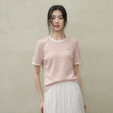 SENTUBILA Women's Short Sleeve Tee 2026 New Collection Pleated Casual Style Tops Summer Knitwear T-shirt Woman Clothes Q52TN1656