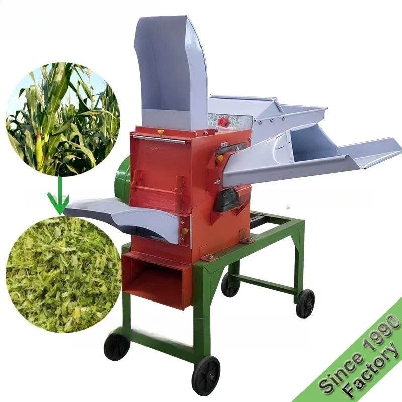 Weiwei animal feed straw chopper, silage hay husk cutter grain corn grinder, grass crop cutter