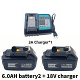for Makita 18V Battery 6000mAh Rechargeable Power Tools Battery 18V makita with LED Li-ion Replacement LXT BL1860B BL1860 BL1850
