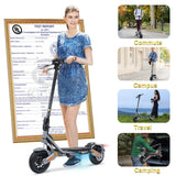 Electric Scooter ST 1200W Motor for Adults, 48V Battery, 35mph Max Speed,10 Inch Tires