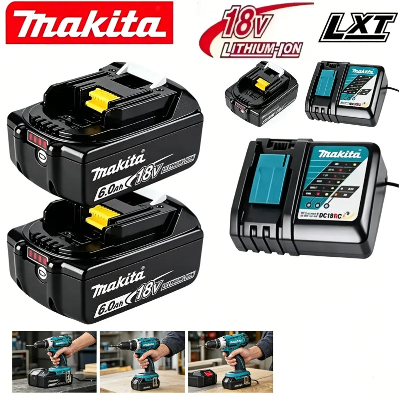 Makita 18V 6.0 Ah Battery LXT Lithium-Ion BL1860 with LED Indicator Battery18v Battery power tool battery Original 18v 6Ah