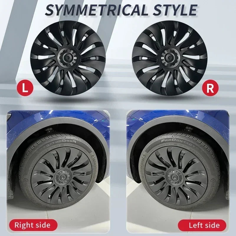 4PCS/1PCS Wheel Caps Performance Automobile Replacemen Hub cap Full Rim Cover Accessories for Tesla Model Y 19 Inch Hubcap 2024